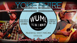 Yoke Shire video - Live on FM radio WUML Lowell, MA - The Eagle's 'Peaceful Easy Feeling'